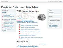 Tablet Screenshot of moodle.fvss.de